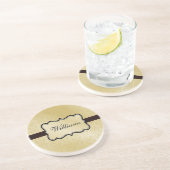 パーソナライズなダマスク織のコースター コースター (側面)