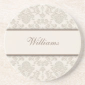 パーソナライズなダマスク織のコースター コースター (正面)
