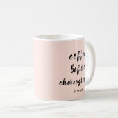 パーソナライズなダンスの先生の振り付け コーヒーマグカップ (正面右)