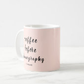 パーソナライズなダンスの先生の振り付け コーヒーマグカップ (正面左)