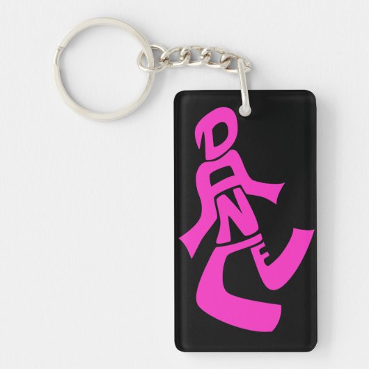 パーソナライズなダンスのkeychain キーホルダー (正面)