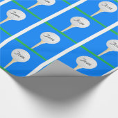 パーソナライズなティーのゴルフ・ボール- ラッピングペーパー (角)