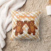 パーソナライズなテディー・ベア クッション (ブランケット)