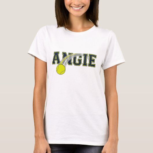パーソナライズなテニスのTシャツ Tシャツ (正面)