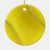 パーソナライズなテニスは男性へを飾ります セラミックオーナメント (裏面)