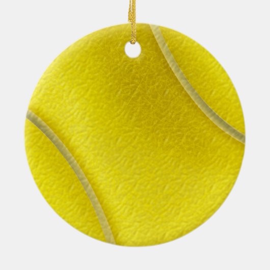 パーソナライズなテニスは男性へを飾ります セラミックオーナメント (裏面)