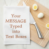 パーソナライズなテニスタオル、テニスのギフトのアイディア キッチンタオル (四つ折り)