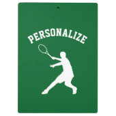 パーソナライズなテニス選手のコーチの付属品のカスタム クリップボード (裏面)