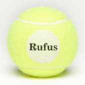 パーソナライズなテニス・ボール テニスボール (裏面)