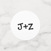 パーソナライズなテーブルの紙吹雪 コンフェッティ (スモール正面)