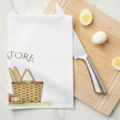 パーソナライズなトスカナ式の食卓用ワインおよびパン キッチンタオル (四つ折り)