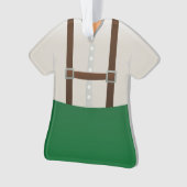 パーソナライズなドイツのハーフパンツのクリスマスのオーナメント オーナメント (正面)