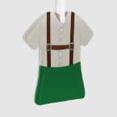 パーソナライズなドイツのハーフパンツのクリスマスのオーナメント オーナメント (正面)