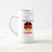 パーソナライズなドイツ語は私によってがGoebelである私に接吻します ビールジョッキ (左)