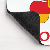 パーソナライズなドイツ語は私によってがGoschである私に接吻します マウスパッド (コーナー)