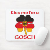 パーソナライズなドイツ語は私によってがGoschである私に接吻します マウスパッド (マウス)