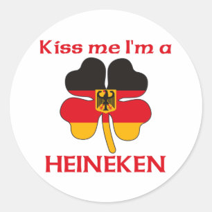 パーソナライズなドイツ語は私によってがHeinekenである私に接吻します ラウンドシール