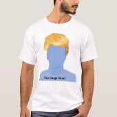 パーソナライズなドナルド・トランプ大統領の毛のTシャツ Tシャツ (正面)