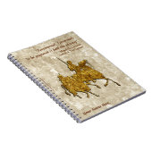 パーソナライズなドン・キホーテ引用文およびイラストレーション- ノートブック (右側)