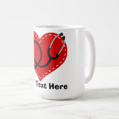 パーソナライズなナースのマグ コーヒーマグカップ (正面右)
