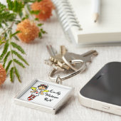 パーソナライズなナースの天使 キーホルダー (側面)