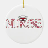 パーソナライズなナース セラミックオーナメント (裏面)