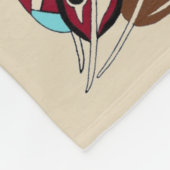 パーソナライズなネイティブアメリカンの羽毛布 フリースブランケット (角)