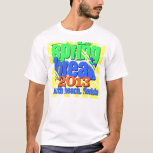 パーソナライズなネオン春休み2013のTシャツ Tシャツ
