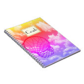 パーソナライズなネットボールのコーチのテーマ ノートブック (右側)