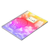 パーソナライズなネットボールのコーチのテーマ ノートブック (左側)