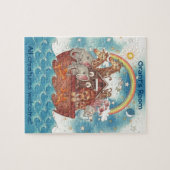 パーソナライズなノアの箱舟のパズル ジグソーパズル (横)