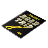 パーソナライズなハイウェーの地図の黄線遠征 ノートブック (左側)