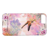 パーソナライズなハチドリの水彩画のiPhoneの場合 Case-Mate iPhoneケース (裏面(横))