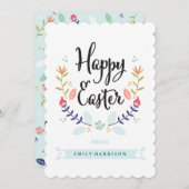 パーソナライズなハッピーイースターカード シーズンカード (正面/裏面)