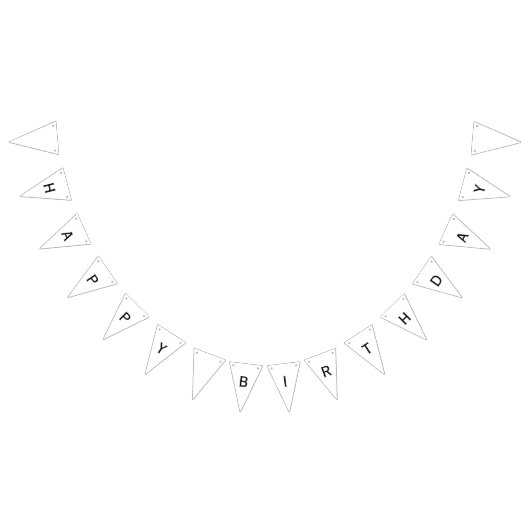 パーソナライズなハッピーバースデーの旗 バンティングフラッグ (全)