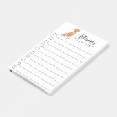 パーソナライズなハンガリー人のVizsla犬リストをするため ポストイット (アングル)