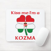 パーソナライズなハンガリー語は私によってがKozmaである私に接吻します マウスパッド (マウス)