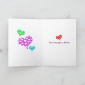 パーソナライズなハートは祖母に属します サンキューカード (内部)