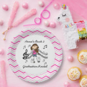 パーソナライズなバイオリンプレーヤーの紙皿 ペーパープレート (パーティー)