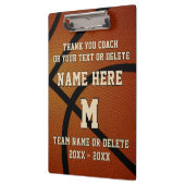 パーソナライズなバスケットボールのコーチのクリップボードのギフト クリップボード (左)