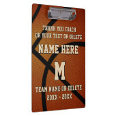 パーソナライズなバスケットボールのコーチのクリップボードのギフト クリップボード (右)