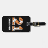 パーソナライズなバスケットボール第21 ラゲッジタグ (正面横)