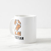 パーソナライズなバスケットボール第2 コーヒーマグカップ (正面左)