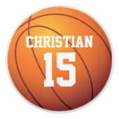 パーソナライズなバスケットボール セラミックノブ (正面)