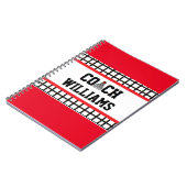 パーソナライズなバドミントンのコーチ- ノートブック (左側)