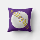 パーソナライズなバレーボールのギフト、バレーボールの枕 クッション (裏面)