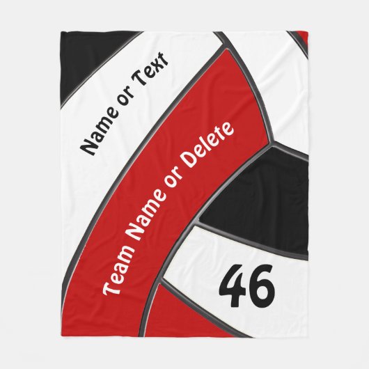 パーソナライズなバレーボールのフリースブランケット フリースブランケット (正面)