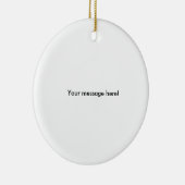 パーソナライズなバレーボール(名前およびチーム数) セラミックオーナメント (右)