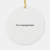 パーソナライズなバレーボール(名前およびチーム数) セラミックオーナメント (正面)