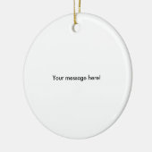 パーソナライズなバレーボール(名前およびチーム数) セラミックオーナメント (左)